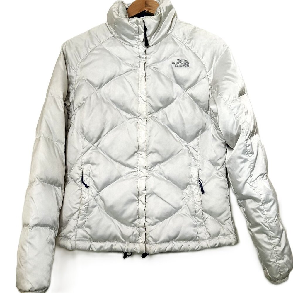 The North Face white quilted puffer coat/jacket